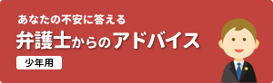 あなたの不安に答える弁護士からのアドバイス「少年用」